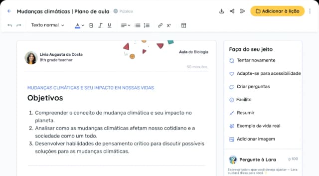 Crie o material perfeito