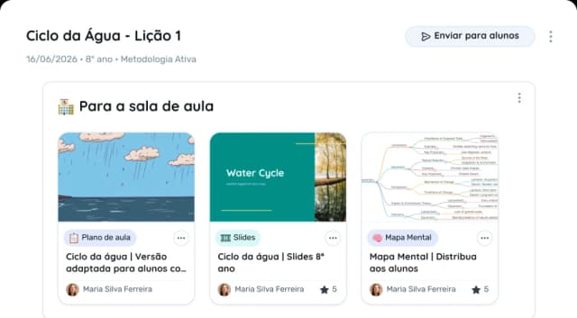 Crie uma aula inteira baseada nisso